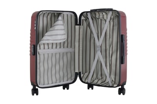  Set de 2 valises (S/M) et vanity Peter - 55/65/23 cm  - Bordeaux