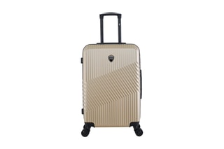  Set de 2 valises (S/M) et vanity Peter - 55/65/23 cm  - Noir et beige