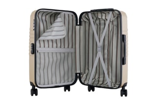  Set de 2 valises (S/M) et vanity Peter - 55/65/23 cm  - Noir et beige