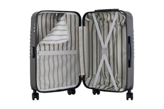  Set de 2 valises (S/M) et vanity Peter - 55/65/23 cm  - Gris foncé