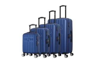 Set de 4 valises Archie-M (XXS/S/M/L) - 46/55/65/75 cm  - Bleu