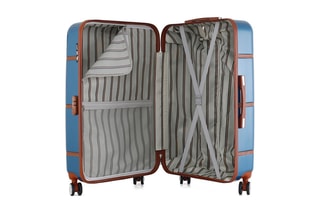 Valise grand volume Walter (L) - 75 cm  - Bleu et marron