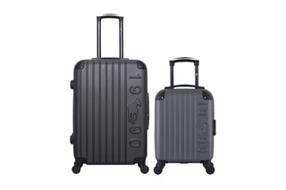 Valise cabine XXS et valise semaine Porter (XXS/M) - 46/65 cm - Gris