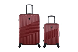  Valise cabine et valise grand volume Peter (S/L) - 55/75 cm  - Bordeaux
