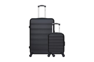 Valise XXS et valise grand volume Renoso (XXS/L) - 46/75 cm - Noir