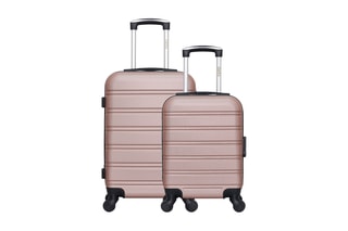 Valise XXS et valise grand volume Renoso (XXS/L) - 46/75 cm - Doré rose