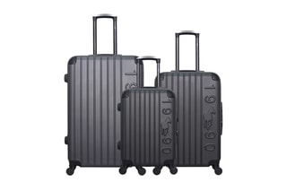 Set de 3 valises Porter (S/M/L) - 55/65/75 cm - Gris