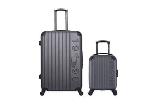 Valise cabine XXS et valise grand volume Porter (XXS/L) - 46/75 cm - Gris
