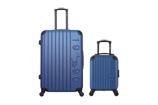 Valise cabine XXS et valise grand volume Porter (XXS/L) - 46/75 cm - Bleu marine