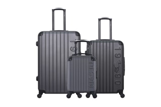 Set de 3 valises Porter (XXS/M/L) - 46/65/75 cm - Gris