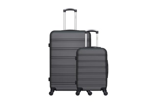 Valise cabine et valise grand volume Renoso (S/L) - 55/75 cm - Gris foncé