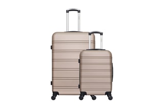 Valise cabine et valise grand volume Renoso (S/L) - 55/75 cm - Beige