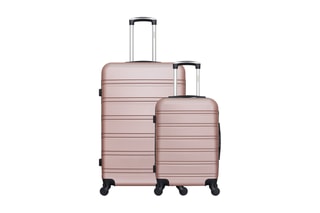 Valise cabine et valise grand volume Renoso (S/L) - 55/75 cm - Doré rose