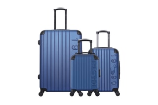 Set de 3 valises Porter (XXS/S/L) - 46/55/75 cm - Bleu marine