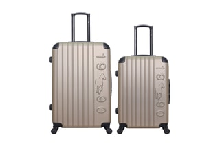 Valise semaine et valise grand volume Porter (M/L) - 65/75 cm - Beige