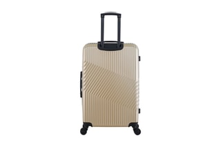  Set de 2 valises (M/L) et vanity Peter - 65/75/23 cm  - Noir et beige