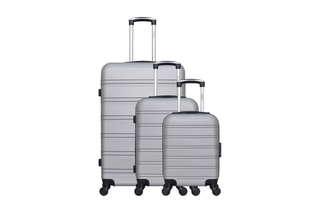 Set de 3 valises Renoso (XXS/S/L) - 46/55/75 cm - Gris