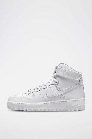  Nike Air Force 1 Hi en cuir - Blanc