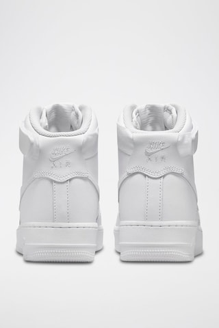 Nike Air Force 1 Hi en cuir - Blanc