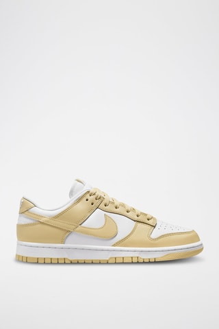 Dunk Low Retro en cuir - Blanc et beige