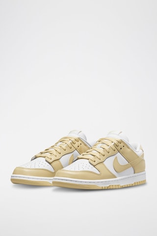 Dunk Low Retro en cuir - Blanc et beige