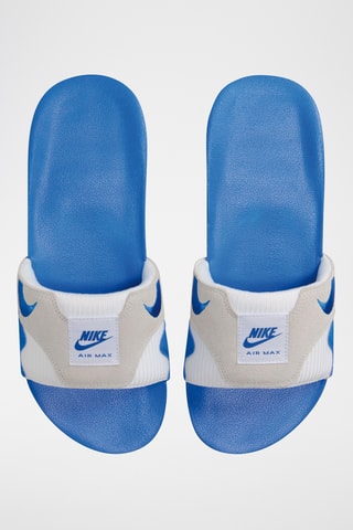 Nike Air Max 1 en nubuck - Blanc et bleu roi