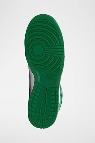 Nike Dunk Low Retro en cuir - Blanc et vert