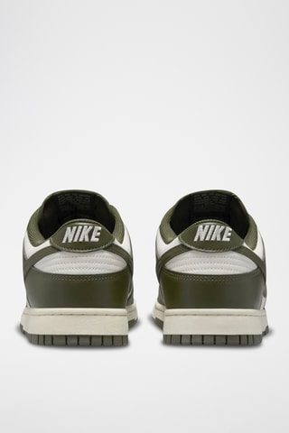 Nike Dunk Low Retro en cuir - Blanc et kaki