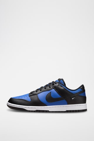 Nike Dunk Low en cuir - Noir et bleu électrique