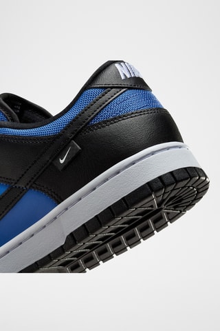 Nike Dunk Low en cuir - Noir et bleu électrique