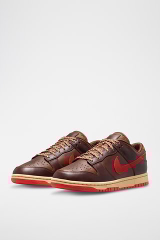 Nike Dunk Low Retro en cuir - Marron foncé