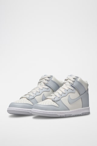 Nike Dunk High en cuir - Gris clair