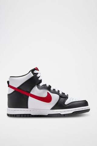 Nike Dunk High en cuir - Blanc