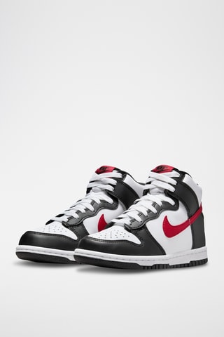 Nike Dunk High en cuir - Blanc