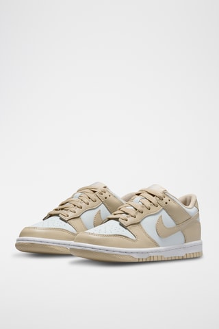Nike Dunk Low en cuir - Marron clair