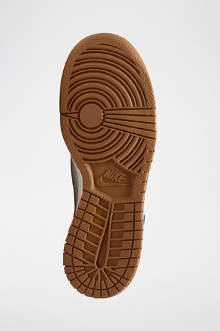 Nike Dunk Low en cuir - Ecru et marron foncé