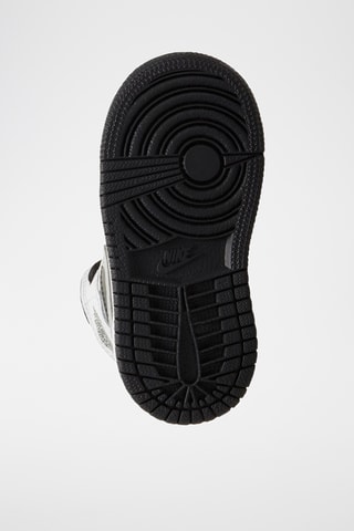 Jordan 1 Mid en cuir - Noir et blanc