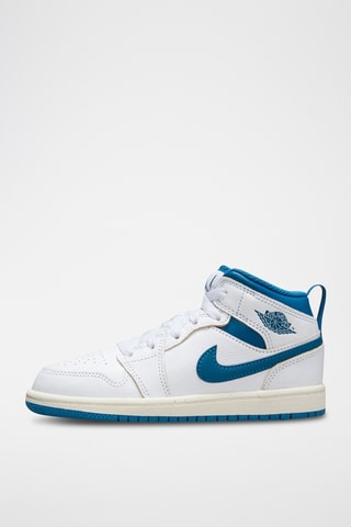 Jordan 1 Mid SE en cuir - Blanc