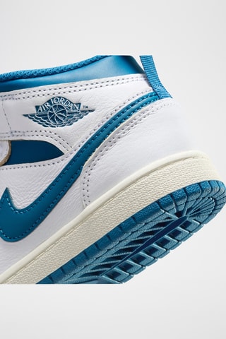Jordan 1 Mid SE en cuir - Blanc
