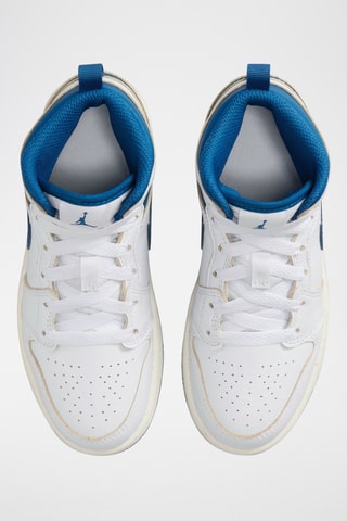 Jordan 1 Mid SE en cuir - Blanc