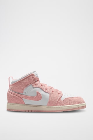 Jordan 1 Mid SE en cuir - Blanc