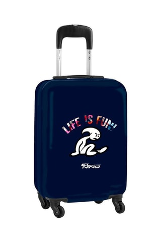 Valise cabine - Bleu marine et blanc - 55 cm - 20 l