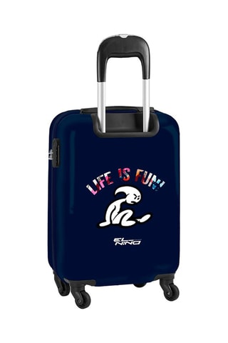 Valise cabine - Bleu marine et blanc - 55 cm - 20 l