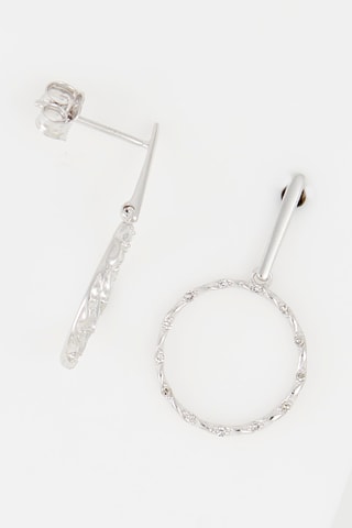 Boucles d'oreilles Eunomie - Or blanc et diamants