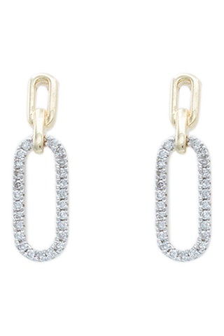 Boucles d'oreilles - 
Or jaune et diamants