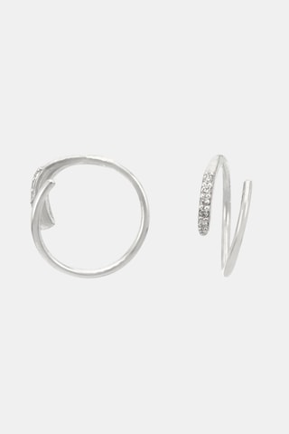 Boucles d’oreilles Joli tourbillon diamant - Or blanc et diamants