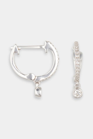 Créoles Charms - Or blanc et diamants