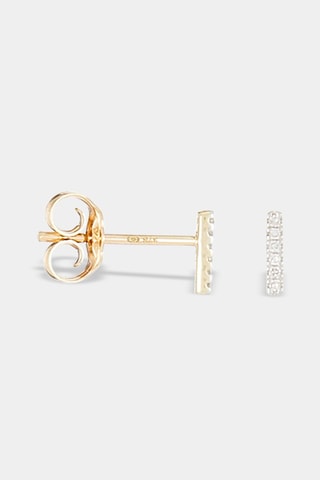 Puces Precious barrette - Or jaune et diamants 