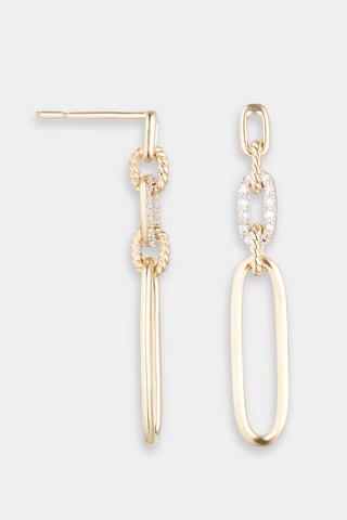 Boucles d'oreilles Layana - Or jaune et diamants