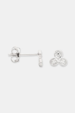 Puces Trio - Or blanc et diamants